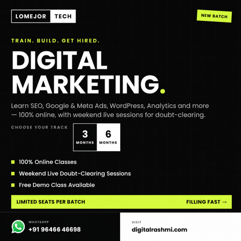 AI-DRIVEN Digital Marketing Course | DigitalRashmi.com